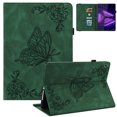 thumbnail image 1 of Allytech Lenovo Tab M10 Plus Case Model TB-X606F, Slim Fit PU Leather Butterfly Embossed Shockproof Drop Protection Kickstand TPU Case Cover for Lenovo Tab M10 Plus TB-X606F, Green, 1 of 6