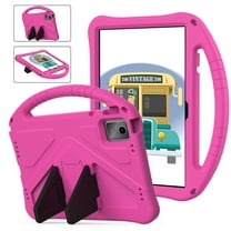 Allytech Lenovo Tab M11 11" 2024 TB330FU Case for Kids, EVA Foam Shockproof Kids Friendly Rugged Protective [Screen Camera Protection] Back Cover with Handle & Kickstand, Rose