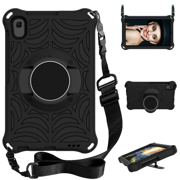 Allytech Lenovo Tab M8 HD / Smart Tab M8 Case Model TB-8705F TB-8505F, Rubber Rugged Heavy Duty Shockproof Kickstand Protective Cover Case for Lenovo Tab M8 TB-8705F TB-8505F, Black