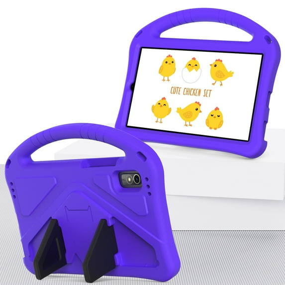 Allytech for Lenovo Tab M9 2023 Case, Kids Friendly Shockproof Kickstand Handle Easy Grip Lightweight Anti-Scratch Heavy Duty Protective EVA Rubber Case Cover for Lenovo Tab M9 9.0" - Purple