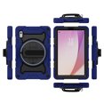 thumbnail image 1 of Allytech for Lenovo Tab M9 9.0" 2023 Rugged Case, Heavy Duty Protective 360° Rotating Stand Case with Pencil Holder & Hand Strap, Soft Silicone Shockproof Anti-Drop Case - Deep Blue, 1 of 6