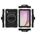 thumbnail image 1 of Allytech for Lenovo Tab M9 9.0" 2023 Rugged Case, Heavy Duty Protective 360° Rotating Stand Case with Pencil Holder & Hand Strap, Soft Silicone Shockproof Anti-Drop Case - Black, 1 of 6