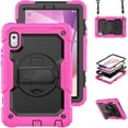 thumbnail image 1 of Allytech Lenovo Tab M9 Case TB-310FU 2023, With Build-in Screen Protector Shoulder Strap 360 Rotating Kickstand Hand Strap Rugged Full Body Portective Case Cover Shell for Lenovo Tab M9 - Rose + Black, 1 of 7