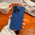 thumbnail image 1 of Allytech Liquid Silicone Back Cover Case for Apple iPhone 16 Pro Max 6.9", Slim Fit Shockproof Corner Protective Bumper Skin Feeling Anti-Scratch Case - Navyblue, 1 of 7