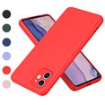 thumbnail image 1 of Allytech Liquid Silicone Case for iPhone 11, [Silky Touch] Soft Microfiber Lining Shockproof Anti-Fingerprint Case, [Slim & Light] Full Camera Protection Solid Color Case, Red, 1 of 7