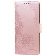 thumbnail image 1 of Allytech Luxury Flip Wallet Compatible with iPhone 13 Pro Max Case,Shockproof Magnetic Kickstand PU Pattern Embossed Card Slots with Wrist Strap Cover.For iPhone 13 Pro Max,Rosegold, 1 of 7