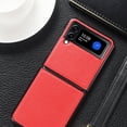 thumbnail image 1 of Allytech Luxury PU Leather Case Compatible with Samsung Z Flip 3 6.7 inch PU Ultra Slim Leather+TPU Ultra Slim with Shockproof Phone Case for Samsung Z Flip 3 6.7 inch, Red, 1 of 11