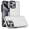 thumbnail image 1 of Allytech Luxury PU Leather Case for iPhone 14 Pro, Strong Magnet Compatible with MagSafe, Slim & Lightweight, Soft TPU Bumper Shockproof Anti-Fingerprint Cover Support Wireless Charging, White, 1 of 7