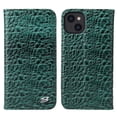 thumbnail image 1 of Allytech Luxury Wallet Case for iPhone 15, Premium Crocodile Texture Leather Case with Card Slots & Cash Pocket, Magnetic Closure Kickstand Shockproof Anti-Drop Protective Cover - Green, 1 of 8