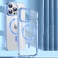 thumbnail image 1 of Allytech Magnetic Case for Apple iPhone 11 - Compatible with Magsafe Wireless Charging Clear Back Cover Anti-Scratch Bumper Shockproof Case for iPhone 11 6.1" - Blue, 1 of 6