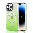thumbnail image 1 of Allytech Magnetic Case for Apple iPhone 14 Plus, iPhone 14 Plus Magsafe Case, Wireless Charging Support Gradient Color Anti-Scratch Shockproof Phone Case Cover for Apple iPhone 14 Plus - Green, 1 of 9