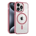 thumbnail image 1 of Allytech Magnetic Case for Apple iPhone 15 Pro, Compatible with Magsafe Crystal Clear Transparent Wireless Charging Support Slim Fit Shockproof Rugged Phone Case for Apple iPhone 15 Pro - Pink, 1 of 8