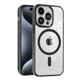 thumbnail image 1 of Allytech Magnetic Case for Apple iPhone 15 Pro, Compatible with Magsafe Crystal Clear Transparent Wireless Charging Support Slim Fit Shockproof Rugged Phone Case for Apple iPhone 15 Pro - Black, 1 of 8