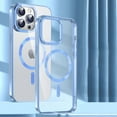 thumbnail image 1 of Allytech Magnetic Case for Apple iPhone 15 Pro - Compatible with Magsafe Wireless Charging Clear Back Cover Anti-Scratch Bumper Shockproof Case for iPhone 15 Pro - Blue, 1 of 6