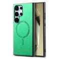 thumbnail image 1 of Allytech Magnetic Case for Samsung Galaxy A25 5G, Compatible with MagSafe, Premium PU Leather Slim Fit Anti-Fingerprint & Anti-Drop Protective Case Support Wireless Charging & Car Mount - Green, 1 of 10