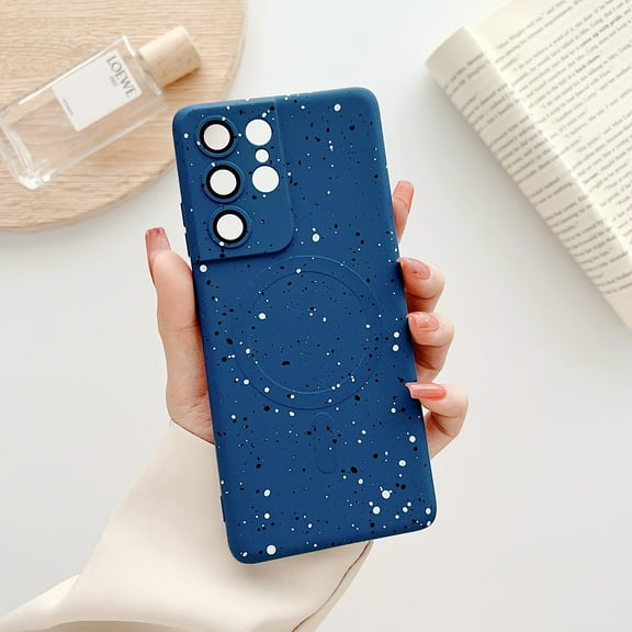 Allytech Magnetic Case for Samsung Galaxy Note 10, Compatible Magsafe Flecks Design Stylish Shockproof Anti-Scratch Slim Fit Bumper Camera Lens Protective Case for Galaxy Note 10, Navyblue