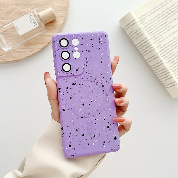 Allytech Magnetic Case for Samsung Galaxy Note 20, Compatible Magsafe Flecks Design Stylish Shockproof Anti-Scratch Slim Fit Bumper Camera Lens Protective Case for Galaxy Note 20, Purple