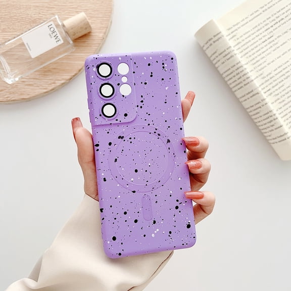 Allytech Magnetic Case for Samsung Galaxy S20 FE 5G, Compatible Magsafe Flecks Design Stylish Shockproof Anti-Scratch Slim Fit Bumper Camera Lens Protective Case for Galaxy S20 FE, Purple
