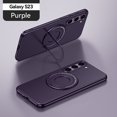 thumbnail image 1 of Allytech Magnetic Case for Samsung Galaxy S23 6.5" 5G - With Ring Holder Stand Compatible Magnetic Car Mount Shockproof Slim Fit Shell Back Cover for Galaxy S23 - Purple, 1 of 8