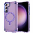 thumbnail image 1 of Allytech Magnetic Case for Samsung Galaxy S23, [Military Grade Drop Protection] [Compatible with MagSafe] Slim Translucent Soft TPU Frame Shockproof Anti-Scratch Rugged PC Back Shell - Purple, 1 of 8