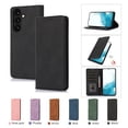 thumbnail image 1 of Allytech Magnetic Case for Samsung Galaxy S23 Plus, [3 Card Slots] [1 Cash Slots] Slim PU Leather Shockproof Camera Lens Protection Kickstand Magnetic Closure Luxury Case for Women Men - Black, 1 of 7