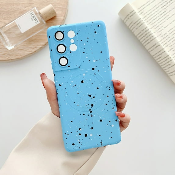 Allytech Magnetic Case for Samsung Galaxy S23 Plus, Compatible Magsafe Flecks Design Stylish Shockproof Anti-Scratch Slim Fit Bumper Camera Lens Protective Case for Galaxy S23 Plus, Blue