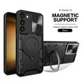thumbnail image 1 of Allytech Magnetic Case for Samsung Galaxy S23 Ultra, Camera Lens Protector Ring Kickstand Military Grade Shockproof Rugged Hybrid Case for Galaxy S23 Ultra - Black, 1 of 11