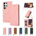thumbnail image 1 of Allytech Magnetic Case for Samsung Galaxy S24 Ultra, [3 Card Slots] [1 Cash Slots] Slim PU Leather Shockproof Camera Lens Protection Kickstand Magnetic Closure Luxury Case for Women Men - Rosegold, 1 of 7