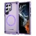 thumbnail image 1 of Allytech Magnetic Case for Samsung Galaxy S25 Ultra, [Military Grade Drop Protection] [Compatible with MagSafe] Slim Translucent Soft TPU Frame Shockproof Anti-Scratch Rugged PC Back Shell - Purple, 1 of 7
