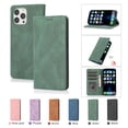thumbnail image 1 of Allytech Magnetic Case for iPhone 14 Pro Max, [3 Card Slots] [1 Cash Slots] Slim PU Leather Shockproof Camera Lens Protection Kickstand Magnetic Closure Luxury Case for Women Men - Green, 1 of 7