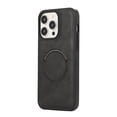 thumbnail image 1 of Allytech Magnetic Case for iPhone 15 Plus, Luxury PU Leather Ultra Slim Case Support Wireless Charging, Retro Business Shockproof Non-Slip Back Cover Case for iPhone 15 Plus - Black, 1 of 5