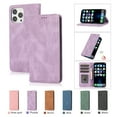 thumbnail image 1 of Allytech Magnetic Case for iPhone 15 Pro, [3 Card Slots] [1 Cash Slots] Slim PU Leather Shockproof Camera Lens Protection Kickstand Magnetic Closure Luxury Case for Women Men - Purple, 1 of 7