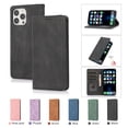thumbnail image 1 of Allytech Magnetic Case for iPhone 15 Pro Max, [3 Card Slots] [1 Cash Slots] Slim PU Leather Shockproof Camera Lens Protection Kickstand Magnetic Closure Luxury Case for Women Men - Black, 1 of 7