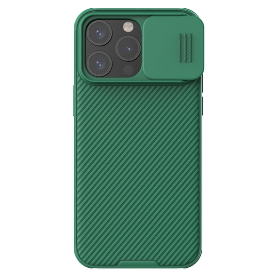 Allytech Magnetic Case for iPhone 15 Pro Max, Compatible with MagSafe, CamShield Pro Ultra Thin Shockproof Anti-Slip Case with Sliding Camera Cover for iPhone 15 Pro Max - Darkgreen
