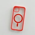 thumbnail image 1 of Allytech Magnetic Case for iPhone 15 Pro Max Compatible with MagSafe Wireless Charging, [Slim & Lightweight] Shockproof TPU Bumper Clear Matte Rugged Acrylic Back Case - Red, 1 of 7