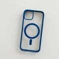 thumbnail image 1 of Allytech Magnetic Case for iPhone 15 Pro Max Compatible with MagSafe Wireless Charging, [Slim & Lightweight] Shockproof TPU Bumper Clear Matte Rugged Acrylic Back Case - Darkblue, 1 of 7