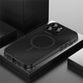thumbnail image 1 of Allytech Magnetic Case for iPhone 15 Pro, Ultra Slim Lightweight Luxury Cover Compatible with MagSafe, Built-in Tempered Lens Film Shockproof Anti-Scratch Case for iPhone 15 Pro - Black, 1 of 6