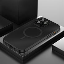 Allytech Magnetic Case for iPhone 15, Ultra Slim Lightweight Luxury Cover Compatible with MagSafe, Built-in Tempered Lens Film Shockproof Anti-Scratch Alloy Frame Case for iPhone 15 - Case