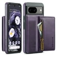 thumbnail image 1 of Allytech Magnetic Detachable Wallet Case for Google Pixel 8 Pro, [Support Wireless Charging] Luxury PU Leather Slim Cover with Card Slots & Kickstand, RFID BLOCKING Shockproof Case, Purple, 1 of 11