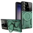 thumbnail image 1 of Allytech Magnetic for Samsung Galaxy S24 Plus 5G Case [Compatible with Magsafe] with Stand, Built-in Camera Lens Protector Military Drop Protection Men Cover for Samsung S24 Plus 5G, Darkgreen, 1 of 7