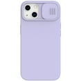 thumbnail image 1 of Allytech Magnetic Silicone Case for 6.1" iPhone 14 with Slide Camera Cover, Built-in Magnets Support Magsafe Charging, Premium Liquid Silicone Phone Cover for iPhone 14, Purple, 1 of 6