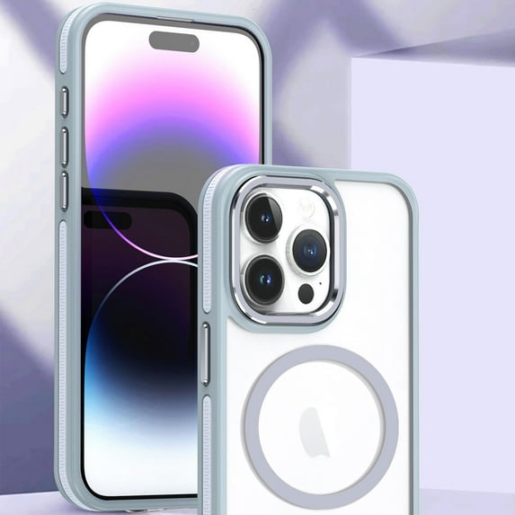 Allytech Magnetic Translucent Case for iPhone 13 Pro Max, Ultra Slim Soft TPU Skin-Friendly Compatible with MagSafe Drop Protection Anti-Fingerprint Matte Cover for iPhone 13 Pro Max, White