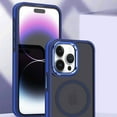 thumbnail image 1 of Allytech Magnetic Translucent Case for iPhone 15 Pro Max, Ultra Slim Soft TPU Skin-Friendly Compatible with MagSafe Drop Protection Anti-Fingerprint Matte Cover for iPhone 15 Pro Max, Blue, 1 of 11
