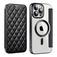 thumbnail image 1 of Allytech Magnetic Wallet Case for Apple iPhone 16 Pro Max, RFID Blocking PU Leather Clear Back Cover Compatible with Magsafe Wireless Charging Anti-Scratch Phone Case for iPhone 16 Pro Max, Black, 1 of 8