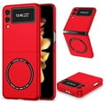 thumbnail image 1 of Allytech Magntic Case for Samsung Galaxy Z Flip 3, Compatible with Magsafe Wireless Charging Support Drop Proof Anti-Scratch Shockproof Slim Case Cover for Samsung Galaxy Z Flip 3 - Red, 1 of 7