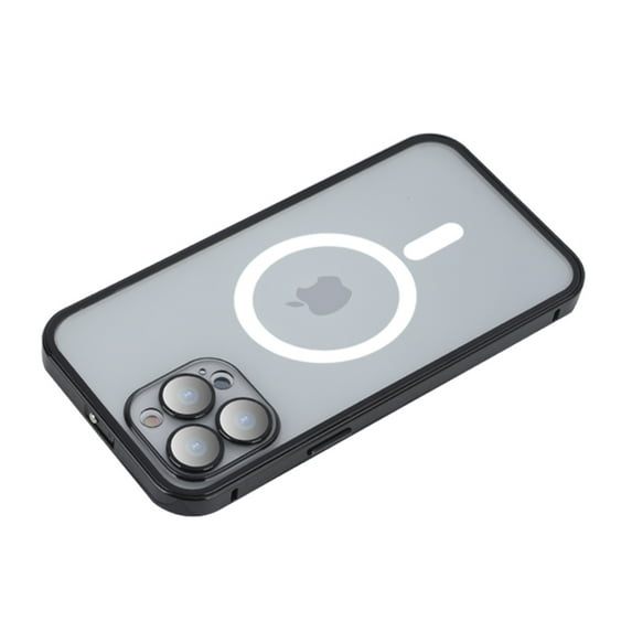 Allytech Magsafe Case for Apple iPhone 13 - Military Grade Protection Compatible with Magsafe Wireless Charging Matte Transparent Back Cover Case for Apple iPhone 13 - Black