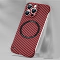thumbnail image 1 of Allytech Magsafe Case For iPhone 13 Magnetic Carbon Fiber Wireless Charging Slim Fit Thin Shockproof Cover.For iPhone 13,Red, 1 of 1