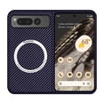 thumbnail image 1 of Allytech Magsafe Case for Google Pixel 9 Pro Fold, Carbon Fiber Slim Fit Shell Protective Shockprood Bumper Wireless Charging Support Protective Case Cover for Google Pixel 9 Pro Fold 7.6" - Purple, 1 of 6