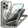 thumbnail image 1 of Allytech Magsafe Compaitble Phone Case for Apple iPhone 15 Pro with Screen Protector, Long-Lasting Clear TPU Full Body Shockproof Anti-Yellow Case Cover for iPhone 15 Pro - Gray, 1 of 8