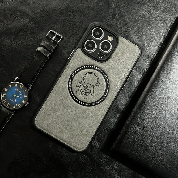 Allytech Magsafe Compatible Phone Case for Apple iPhone 15 Pro Max, Slim Fit Wireless Charging Support Shockproof Bumper Anti-Scratch Cover Case for Apple iPhone 15 Pro Max 6.7" - Gray